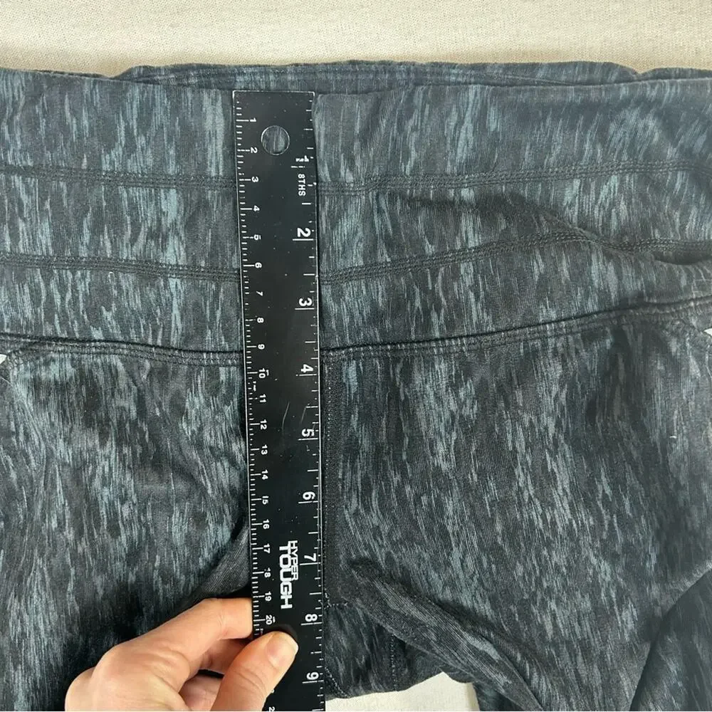 Athleta Wide Waist Mesh Inserts Zip Pockets Women’s S Small Capri Crop Low Rise